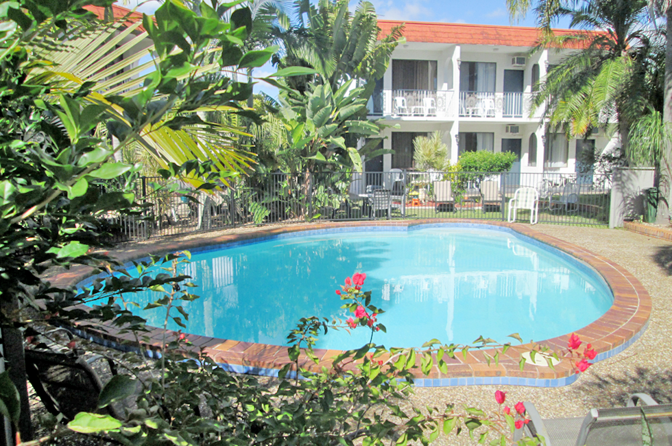 Guests are welcome to cool off in our refreshing sparkling salt water pool